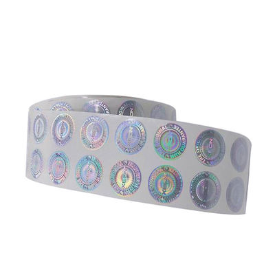 quality Custom Heat Sensitive Adhesive Laser Hologram Heat Transparent Film Label Sticker factory